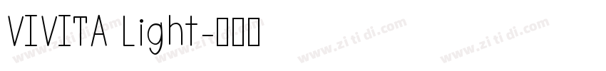 VIVITA Light字体转换